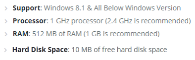 system specification